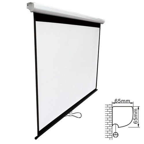 Brateck Projector Standard Auto-lock Manual Projection Screen-90’’(2.0X1.12M) /(16:9 Ratio) (LS)