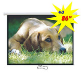 Brateck Projector Standard Auto-lock Manual Projection Screen-86’’(1.72X1.3M) /(4:3 ratio) (LS)