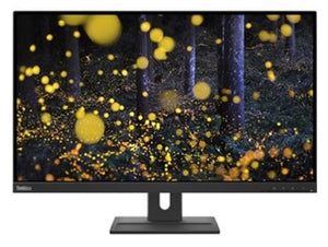 LENOVO ThinkVision E27q-20 27" 75Hz QHD IPS Monitor 2K 2560x1440 16:9 4ms Height Adjustable Tilt Swivel Pivot DP HDMI 3yr