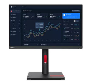 LENOVO ThinkVision T22i-30 21.5" FHD IPS Monitor 1920x1080 16:9 Anti-Glare Height Adjustable Titl Swivel Pivot 4xUSB3.2 Hub VGA DP HDMI Audio 3yr wty