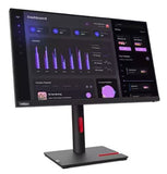 LENOVO ThinkVision T24I-30 23.8"/24" 60Hz FHD Monitor 1920x1080 16:9 Anti-Glare Height Adjustable Titl Swivel Pivot 4xUSB3.2 Hub VGA DP HDMI Audio 3yr