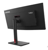 LENOVO ThinkVision T34w-30 34" WQHD Monitor 1500R Curve 4K 3440x1440 21:9 Height Adjustable Tilt and Swivel DP HDMI USB-C input LAN 4xUSB3.2 Hub 3yr