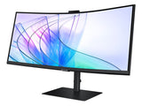 Samsung 34" ViewFinity S65VC UWQHD Ultra 3440x1440 1000R 5ms VA Curved DP HDMI Headphone USB-C LAN HAS Tilt Swivel Business IR Camera Monitor