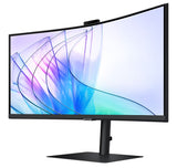 Samsung 34" ViewFinity S65VC UWQHD Ultra 3440x1440 1000R 5ms VA Curved DP HDMI Headphone USB-C LAN HAS Tilt Swivel Business IR Camera Monitor