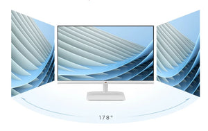 ViewSonic 24” Office Ultra Thin SuperClear IPS, 4ms 100hz, FHD, HDMI, VGA, 3.5 Audio, Multi-View, Eye Care, VESA 75m, Slim, 2432-H-W White Monitor