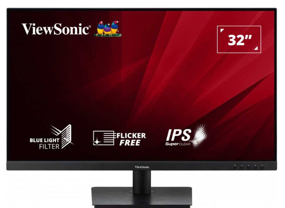 ViewSonic 32” VA3209U-2K 2K QHD, USB-C, SuperClear IPS, HDR10, Speakers, HDMI x 2, DP X 1, VESA 100x100 Borderless, Business and Office LowP Monitor