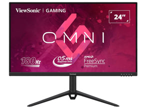 ViewSonic 24” 180Hz 0.5ms, Fast IPS, Crisp Image and Smooth play. VESA Clear MR certified, Freesync, Adaptive Sync, Speakers, HDMI & DP Gaming Monitor