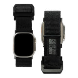 UAG Active Watch Strap for Apple Watch (45/44/42mm) - Graphite/Black (194004114032),Water Resistant, Stainless Steel Hardware, Adjustable Tension Lock