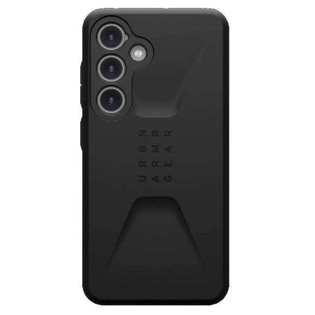 UAG Civilian Samsung Galaxy S24 5G (6.2") Rugged Case - Black (214437114040), 20ft. Drop Protection (6M), Raised Screen Surround,10 Years Warranty