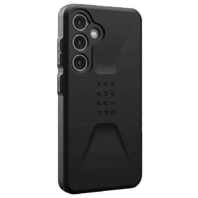 UAG Civilian Samsung Galaxy S24 5G (6.2") Rugged Case - Black (214437114040), 20ft. Drop Protection (6M), Raised Screen Surround,10 Years Warranty