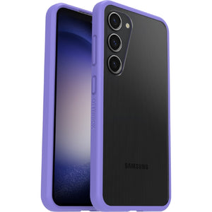 OtterBox React Samsung Galaxy S23 5G (6.1") Case Purplexing (Purple) - (77-91315), Antimicrobial, DROP+ Military Standard, Raised Edges, Hard Case