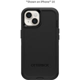 OtterBox Defender Apple iPhone 15 Pro (6.1") Case Black - (77-92536), DROP+ 4X Military Standard, Multi-Layer,Included Holster,Raised Edges