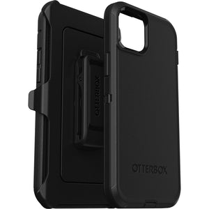 OtterBox Defender Apple iPhone 15 Pro (6.1") Case Black - (77-92536), DROP+ 4X Military Standard, Multi-Layer,Included Holster,Raised Edges