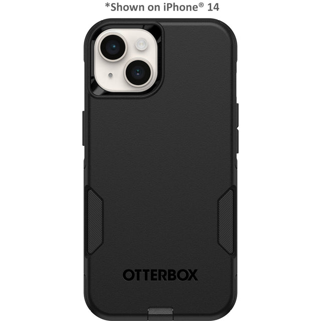 OtterBox Commuter Apple iPhone 15 / iPhone 14 / iPhone 13 (6.1") Case Black - (77-92605), DROP+ 3X Military Standard, Dual-Layer,7 Years Warranty