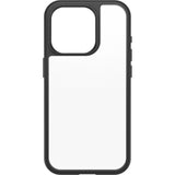 OtterBox React Apple iPhone 15 Pro (6.1") Case Black Crystal (Clear/Black) - (77-92753), Antimicrobial, DROP+ Military Standard, 7 Years Warranty