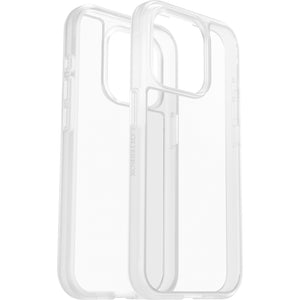 OtterBox React Apple iPhone 15 Pro (6.1") Case Clear - (77-92756), Antimicrobial, DROP+ Military Standard, Raised Edges,Hard Case,Soft Grip