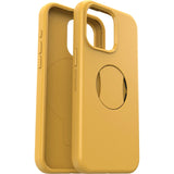 OtterBox OtterGrip Symmetry MagSafe Apple iPhone 15 Pro Max (6.7") Case Aspen Gleam 2.0 (Yellow) - (77-93184), Antimicrobial