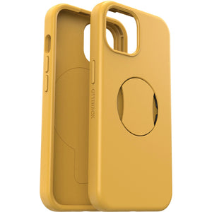 OtterBox OtterGrip Symmetry MagSafe Apple iPhone 15 / iPhone 14 / iPhone 13 (6.1") Case Aspen Gleam 2.0 (Yellow) - (77-93203),DROP+ 3X Military