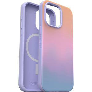 OtterBox Symmetry+ MagSafe Apple iPhone 15 Pro Max (6.7") Case Soft Sunset (Purple) - (77-93385),Antimicrobial,DROP+ 3X Military Standard,Raised Edges