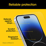 OtterBox Glass Apple iPhone 15 Pro (6.1") Screen Protector Clear - (77-93921), Drop+ Protection, Anti-Scratch, Flawless Touch,2 Yrs