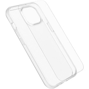 OtterBox React Case with Screen Protector Apple iPhone 15 (6.1") Clear - (78-81238), DROP+ Military Standard Case ,2X Anti-Scratch Screen Protector