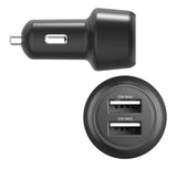 Cygnett CarPower 12W Dual Port (2x USB-A 12W) Car Charger - Black (CY3697CYCCH), Compact Design, Best for Charging Your Phone, 2 Years Warranty