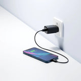 Cygnett PowerPlus 20W USB-C PD Wall Charger - Black (CY3613PDWCH), Small, Light and Portable design, Travel Ready, Fast Charge Your Phone, Palm-Size