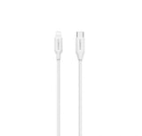 Cygnett Essentials Lightning to USB-C Cable (1M) - White(CY3752PCCSL),0 to 50% battery life in just 30 mins,Mfi,Apple iPhone/iPad/MacBook,2 Yr. WTY.