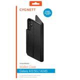 Cygnett UrbanWallet Samsung Galaxy A04s / Galaxy A13 5G (6.5") Wallet Case - Black (CY4018URBWT),360° Protection, Folding Stand Feature, 3x Card Slots