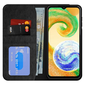 Cygnett UrbanWallet Samsung Galaxy A04s / Galaxy A13 5G (6.5") Wallet Case - Black (CY4018URBWT),360° Protection, Folding Stand Feature, 3x Card Slots