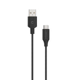 Cygnett Essentials USB-C to USB-A (2.0) Cable (1M) - Black (CY2728PCUSA),3A/60W,Samsung Galaxy,Apple iPhone,iPad,MacBook,Google,OPPO,Nokia, 2 Yr. WTY.