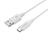 Cygnett Essentials USB-C to USB-A (2.0) Cable (1M) - White (CY2729PCUSA),3A/60W,Samsung Galaxy,Apple iPhone,iPad,MacBook,Google,OPPO,Nokia, 2 Yr. WTY.