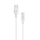 Cygnett Essentials USB-C to USB-A (2.0) Cable (1M) - White (CY2729PCUSA),3A/60W,Samsung Galaxy,Apple iPhone,iPad,MacBook,Google,OPPO,Nokia, 2 Yr. WTY.