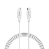 Cygnett Essentials USB-C to USB-C Cable (1M) - White (CY3309PCUSA), 3A/60W, Samsung Galaxy,Apple iPhone,iPad,MacBook,Google,OPPO,Nokia, 2 Yr. WTY.