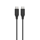 Cygnett Essentials USB-C to USB-C Cable (2M) - Black (CY3312PCUSA), 3A/60W, Samsung Galaxy,Apple iPhone,iPad,MacBook,Google,OPPO,Nokia, 2 Yr. WTY.