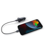 (LS) Cygnett Charge & Connect 20W USB-C Car Charger - Black (CY3744CYCCH), 0-50% iPhone battery life restored in 30 mins, 2 Years Warranty