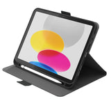 Cygnett TekView Apple iPad (10.9") (10th Gen) Case - Grey/Black (CY4391TEKVI), Apple Pencil Holder, 360° Protection, Multiple Viewing Angles, Slimline