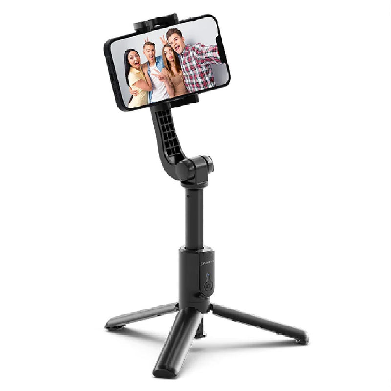 Cygnett Go Create Bluetooth Selfie Stick - (CY4474UNSES), Rechargeable Remote,Smartphone Cradle,360° Rotation,Foldable,Built in Tripod,Extendable Pole