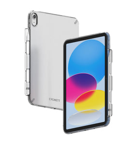 Cygnett AeroShield Apple iPad (10.9") (10th Gen) Case - Clear (CY4480CPAEG), Slim, Raised Edges, Hard-Shell Back, Pen Holder, Scratch Resistant