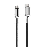 Cygnett Armoured Pro 240W USB-C to USB-C (4.0) Cable (1M) - Black (CY4543PCCCC), Samsung Galaxy,iPad,MacBook,Google,OPPO,Laptop, 5 Yr. WTY.