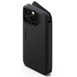 Cygnett MagWallet Apple iPhone 15 Pro Max (6.7") Leather Wallet Case-Black(CY4597MAGWT),360° Protection,Multi-Angle,3xCard Slots,MagSafe,4FT DropProof