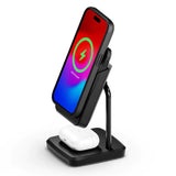 Cygnett MagStation Wireless Charging Dock(20W) & Dual Magnet Power Bank(20W USB-C/10W Wireless)-(CY4631PBCHE),MagSafe & Qi Compatible,1.5M USB-C Cable