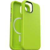 OtterBox Symmetry+ MagSafe Apple iPhone 14 / iPhone 13 Case Lime All Yours (Green) - (77-89032), Antimicrobial,DROP+ 3X Military Standard,Raised Edges