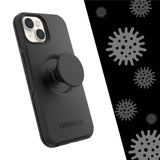 OtterBox Otter + Pop Symmetry Apple iPhone 14 / iPhone 13 Case Black - (77-89684), Antimicrobial, DROP+ 3X Military Standard, Swappable PopGrip