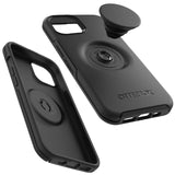 OtterBox Otter + Pop Symmetry Apple iPhone 14 / iPhone 13 Case Black - (77-89684), Antimicrobial, DROP+ 3X Military Standard, Swappable PopGrip