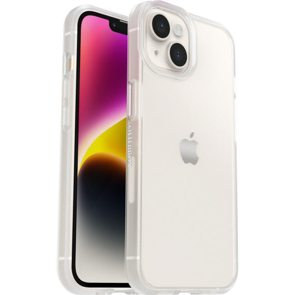 OtterBox React Apple iPhone 14 Case Clear - (77-88884), Antimicrobial, DROP+ Military Standard, Raised Edges, Hard Case, Soft Grip, Ultra-Slim