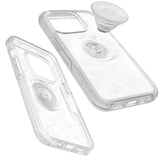 OtterBox Otter + Pop Symmetry Clear Apple iPhone 14 Pro Case Flower Of The Month (Clear) - (77-89729), Antimicrobial, DROP+ 3X Military Standard,7 Yrs