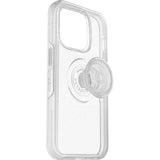 (LS) OtterBox Otter + Pop Symmetry Clear Apple iPhone 14 Pro Case Stardust Pop (Clear Glitter) - (77-88807), DROP+ 3X Military Standard, 7 Years Warra