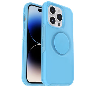 OtterBox Otter + Pop Symmetry Apple iPhone 14 Pro Case You Cyan This (Blue) - (77-88802), Antimicrobial, DROP+ 3X Military Standard,Swappable,7 Yrs