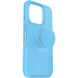 OtterBox Otter + Pop Symmetry Apple iPhone 14 Pro Case You Cyan This (Blue) - (77-88802), Antimicrobial, DROP+ 3X Military Standard,Swappable,7 Yrs